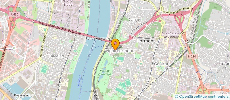 localisation de l'entreprise SCI PATRIMOINE INVESTISSEMENT  LORMONT