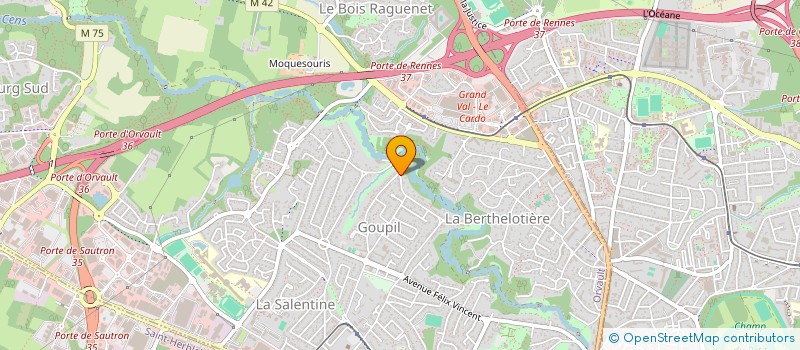 localisation de l'entreprise SCI PATRIMOINE LEDUC-LEROUX à ORVAULT