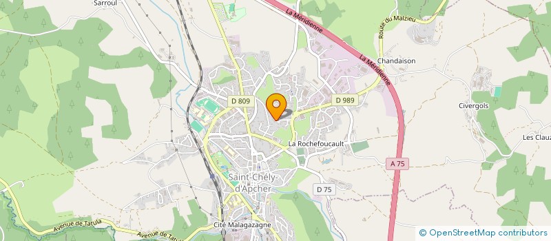 localisation de l'entreprise SCI PATRIMOINE PARIS ILE DE FRANCE  SAINT-CHELY-D'APCHER