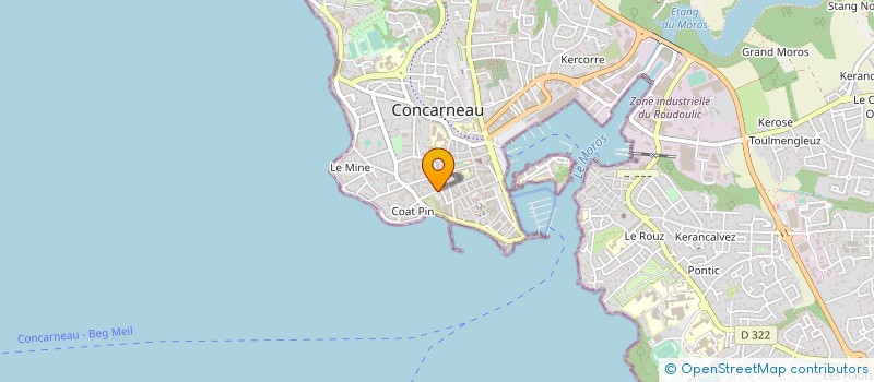 localisation de l'entreprise SCI PATRIMOINE SAINT MATHIEU  CONCARNEAU