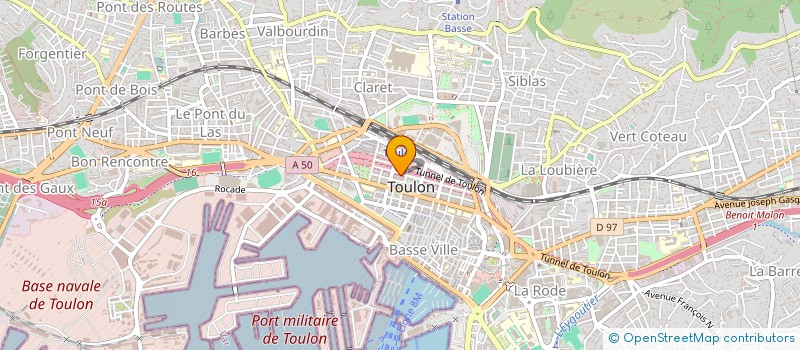 localisation de l'entreprise SCI PATRIMOINE T  TOULON