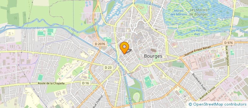 localisation de l'entreprise SCI PATRIMOINE TECHNIQUE ET INDUSTRIEL  BOURGES