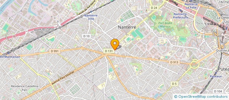 localisation de l'entreprise SCI PATRIMONI  NANTERRE