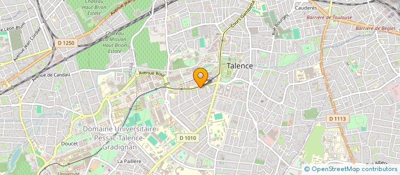 localisation de l'entreprise SCI PATRIMONIA PB  TALENCE