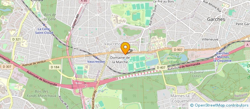 localisation de l'entreprise SCI PATRIMONIALE BYZANCE ET LUTECE  MARNES-LA-COQUETTE