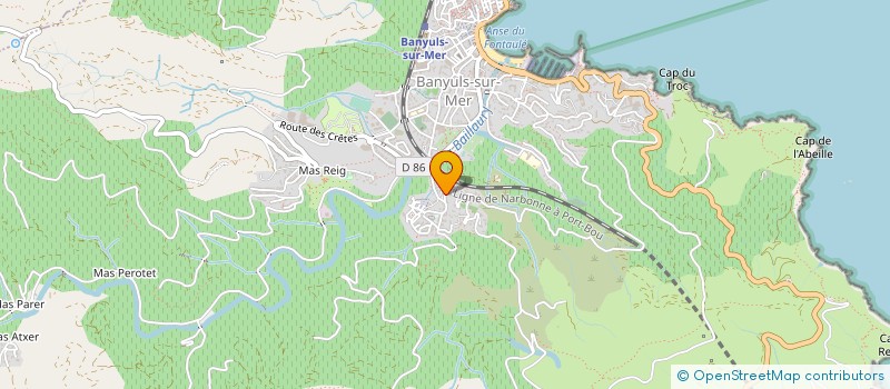 localisation de l'entreprise SCI PATRIMONIALE CASTANY  BANYULS-SUR-MER