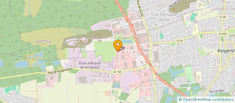 localisation de l'entreprise SCI PATRIMOT  KINGERSHEIM