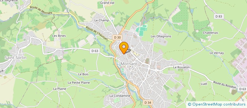 localisation de l'entreprise SCI PATRIN  MORNANT