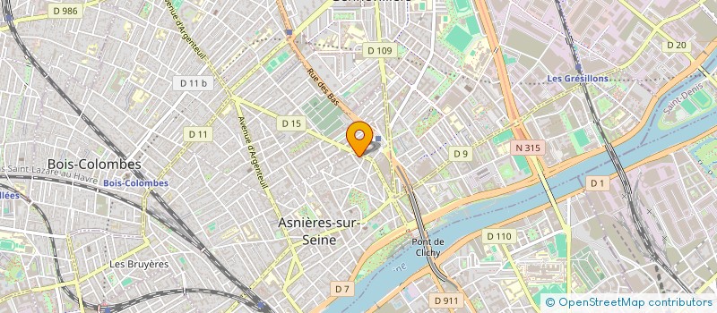 localisation de l'entreprise SCI PATRIS à ASNIERES-SUR-SEINE