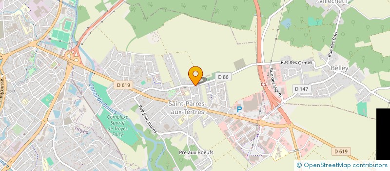 localisation de l'entreprise SCI PATROCLIENNE à SAINT-PARRES-AUX-TERTRES