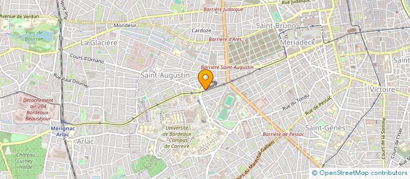 localisation de l'entreprise SCI PATROJADE  BORDEAUX