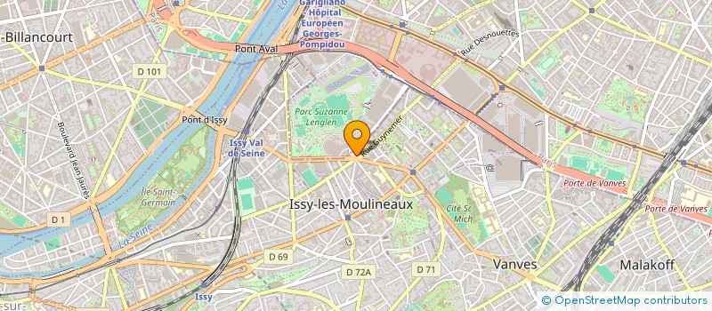localisation de l'entreprise SCI PATRON à ISSY-LES-MOULINEAUX
