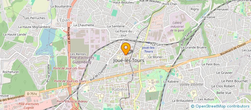 localisation de l'entreprise SCI PATRY IMMO à JOUE-LES-TOURS