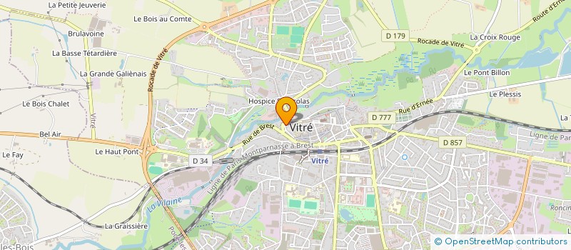 localisation de l'entreprise SCI PATSY  VITRE