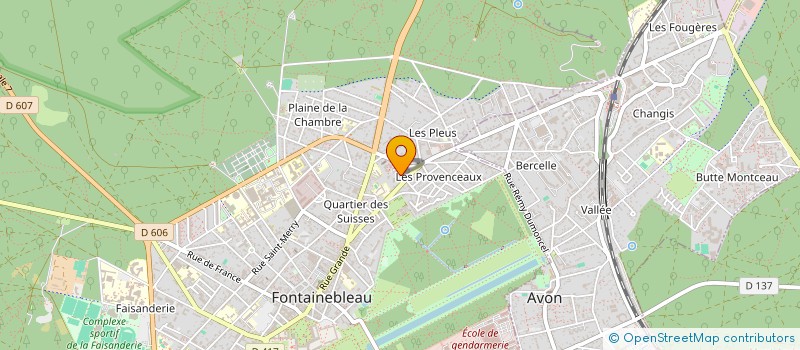 localisation de l'entreprise SCI PATTON  FONTAINEBLEAU