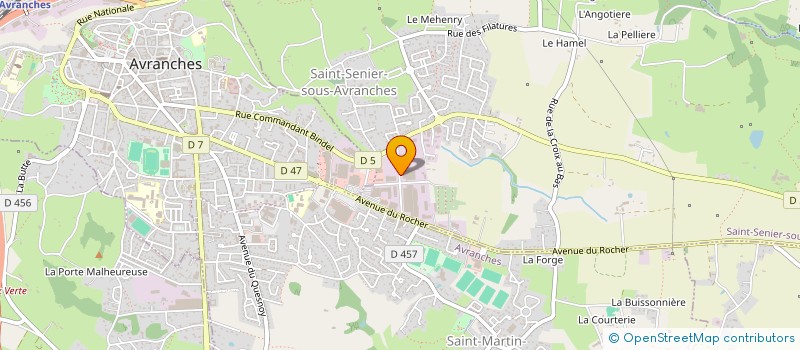 localisation de l'entreprise SCI PATTON  SAINT-SENIER-SOUS-AVRANCHES