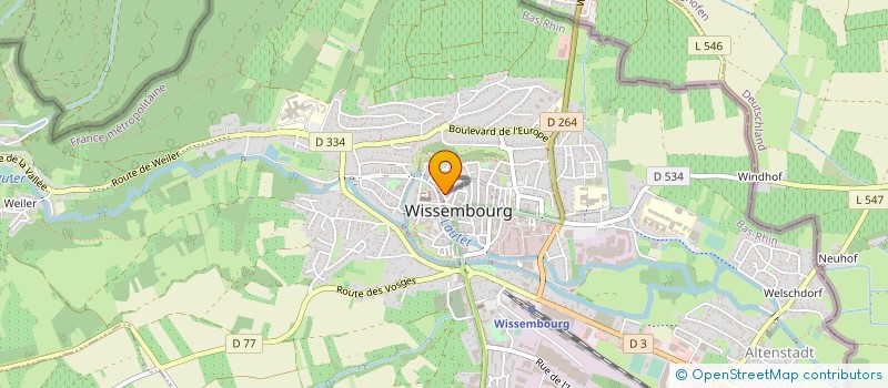 localisation de l'entreprise SCI PATYB  WISSEMBOURG