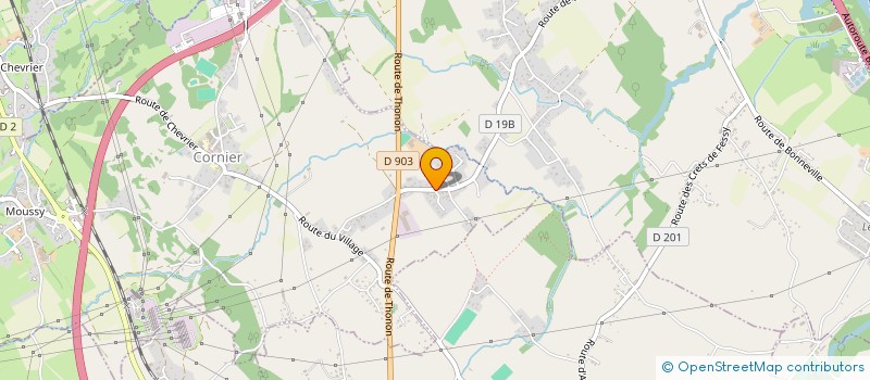 localisation de l'entreprise SCI PATYV  CORNIER