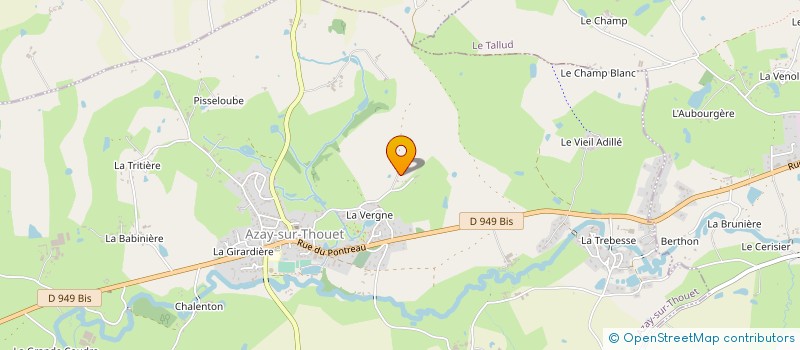 localisation de l'entreprise SCI PAUCHON  AZAY-SUR-THOUET