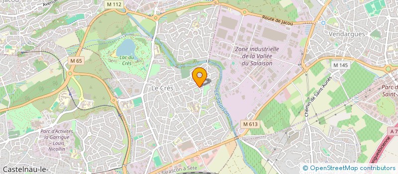 localisation de l'entreprise SCI PAUCLEM  LE CRES