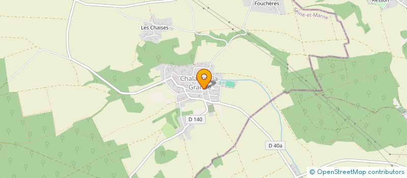 localisation de l'entreprise SCI PAUDINE  CHALAUTRE-LA-GRANDE