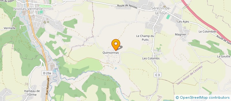 localisation de l'entreprise SCI PAUGET II  ROCHETOIRIN