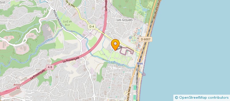 localisation de l'entreprise SCI PAUGET - LE FONTONNE à ANTIBES