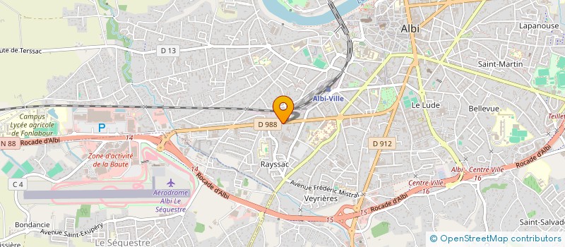 localisation de l'entreprise SCI PAUJESTELI à ALBI