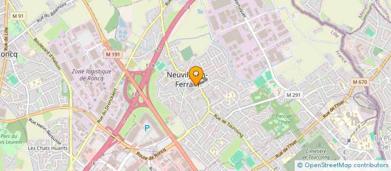 localisation de l'entreprise SCI PAUJO à NEUVILLE-EN-FERRAIN