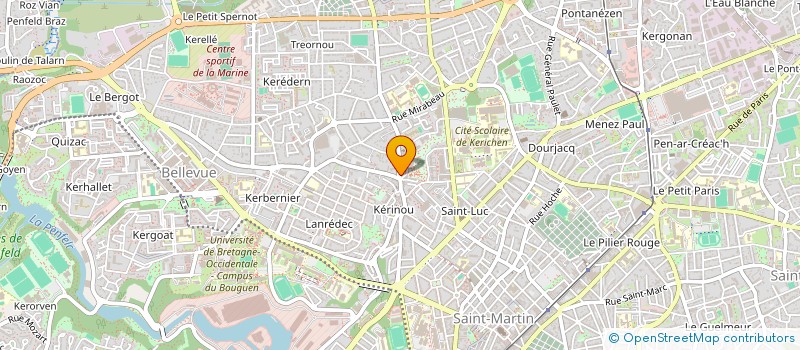 localisation de l'entreprise SCI PAUL  BREST