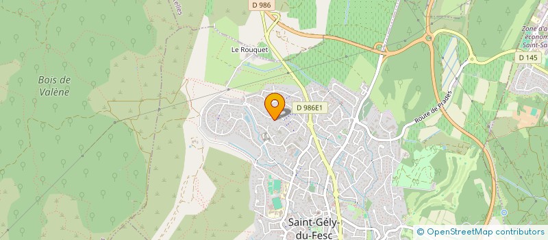 localisation de l'entreprise SCI PAUL  SAINT-GELY-DU-FESC