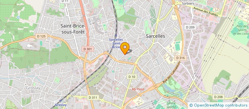 localisation de l'entreprise SCI PAUL à SARCELLES