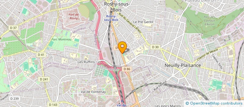 localisation de l'entreprise SCI PAUL à ROSNY-SOUS-BOIS