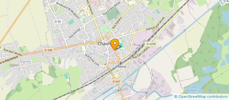 localisation de l'entreprise SCI PAUL à CHAUNY