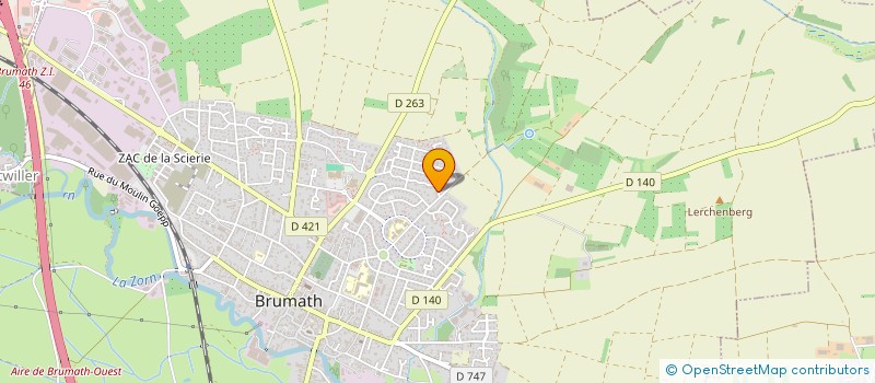 localisation de l'entreprise SCI PAUL  BRUMATH