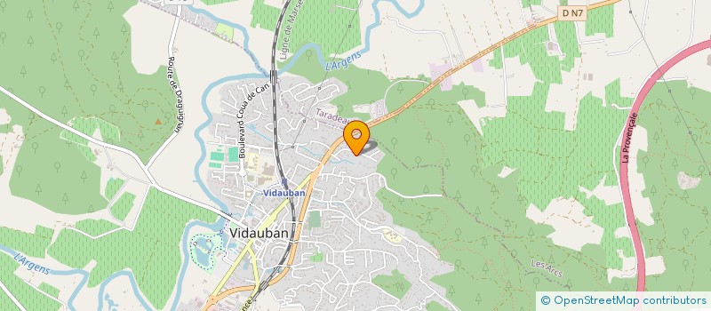 localisation de l'entreprise SCI PAUL  VIDAUBAN