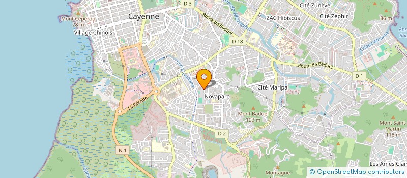 localisation de l'entreprise SCI PAUL  CAYENNE