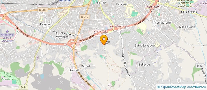 localisation de l'entreprise SCI PAUL à ALBI