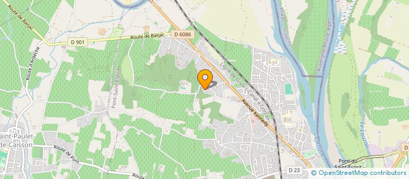 localisation de l'entreprise SCI PAUL  PONT-SAINT-ESPRIT