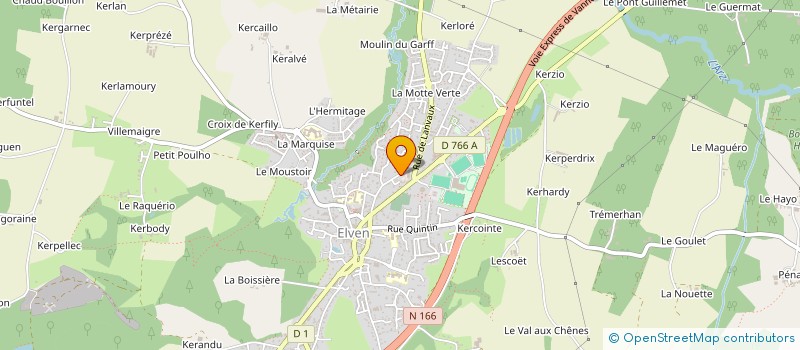 localisation de l'entreprise SCI PAUL  ELVEN