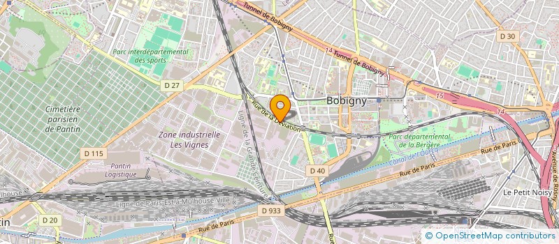 localisation de l'entreprise SCI PAUL ANTHONY  BOBIGNY