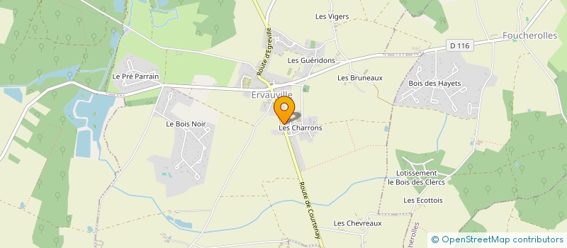 localisation de l'entreprise SCI PAUL BARRIERE  ERVAUVILLE