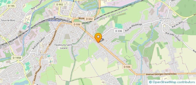 localisation de l'entreprise SCI PAUL BAUDHUIN  ROUSIES