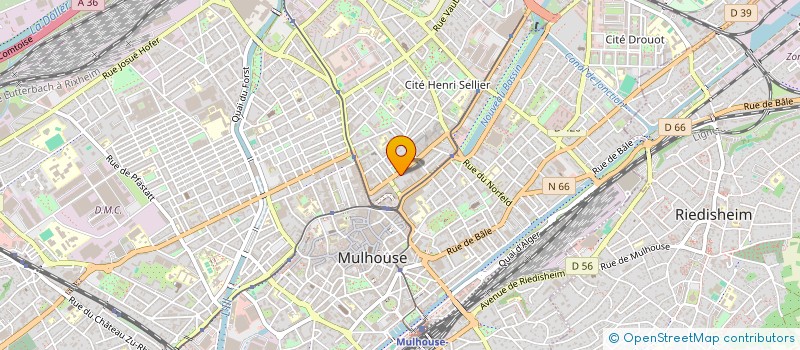 localisation de l'entreprise SCI PAUL BENOIT  MULHOUSE