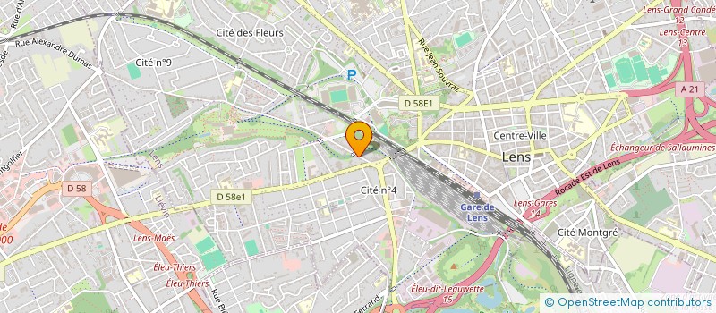 localisation de l'entreprise SCI PAUL BERT  LENS