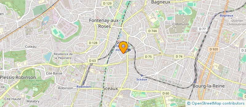 localisation de l'entreprise SCI PAUL BERT à FONTENAY-AUX-ROSES