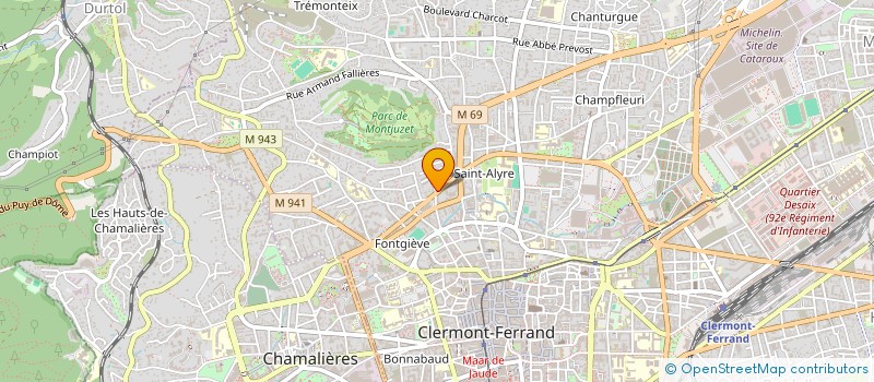 localisation de l'entreprise SCI PAUL BOURRIN  CLERMONT-FERRAND