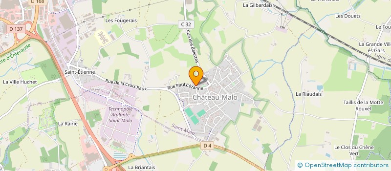 localisation de l'entreprise SCI PAUL CEZANNE  SAINT-MALO