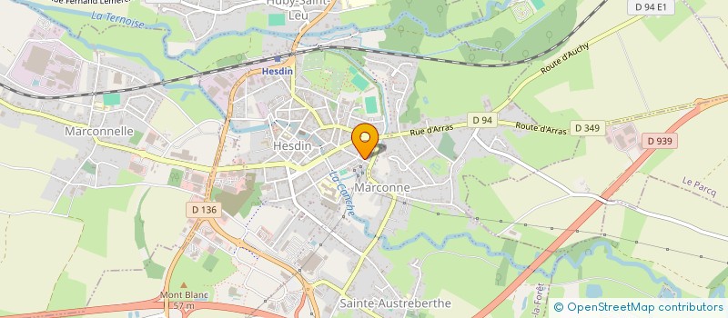 localisation de l'entreprise SCI PAUL CONRAD  HESDIN