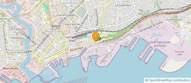 localisation de l'entreprise SCI PAUL COURRIOL  BREST